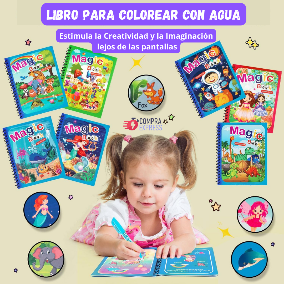 Magic Book® Libro para Colorear con Agua