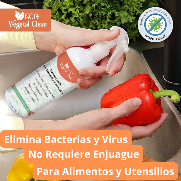 Promo 🍅Desinfectante de Alimentos y Utensilios 500 ml 🥬