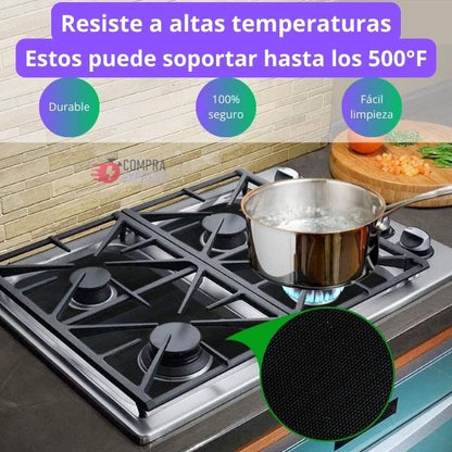 EstufaLimpia™ Protectores para fogones x 4. Dile adiós a la estufa sucia!