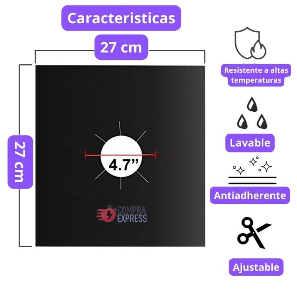 EstufaLimpia™ Protectores para fogones x 4. Dile adiós a la estufa sucia!