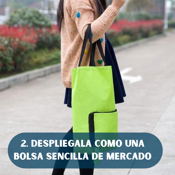 EzyCart® Bolsa de Mercado con Ruedas